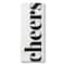 Stupell Industries Cheers Holiday Kitchen Sign Canvas Wall Art